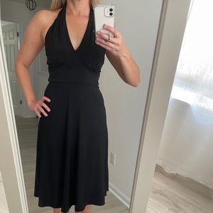 Calvin Klein Size 4 Black Halter Dress